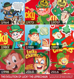 The Evolution of Lucky the Leprechaun | Breakfast Cereals ...