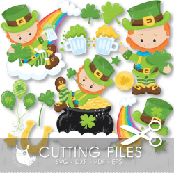 St-Patrick's cutting files, svg, dxf, pdf, eps included ...