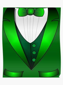 leprechaun suit st patricks day green Irish tuxedo | Poster