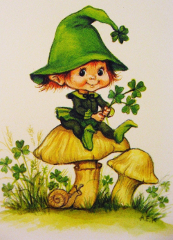 Vintage Irish Leprechaun Card | Clip Art | Irish leprechaun ...