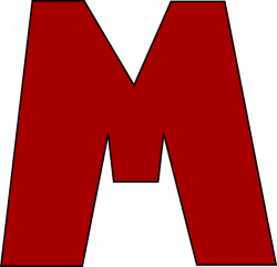 Red Letter M Clip Art - Red Letter M Image