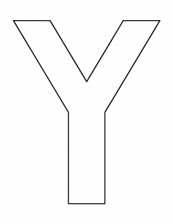 Letter Y pattern. Use the printable outline for crafts, creating ...