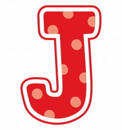 Letters Clipart Polka Dot - Clip Art Letter J, Transparent ...