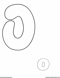 Printable Bubble Letter Coloring Pages & Number Sheets - Preschool ...