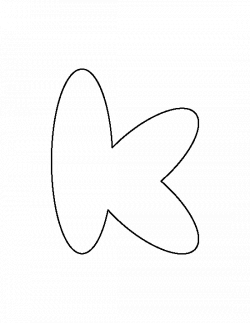 Lowercase bubble letter K pattern. Use the printable outline for ...