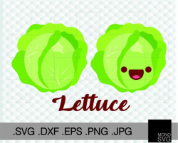 Lettuce svg clipart, vegetables svg, Lettuce silhouette, green Lettuce  cricut cut files, Lettuce clip art, Lettuce digital download