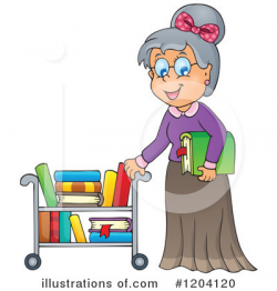 Librarian Clipart #1204120 - Illustration by visekart