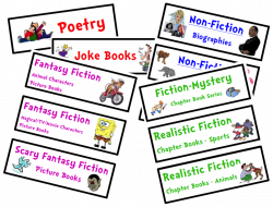Organize Your Classroom Library {FREE Genre Bin Labels} |