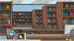 A Man Driving A Truck and Library Information Desk Background