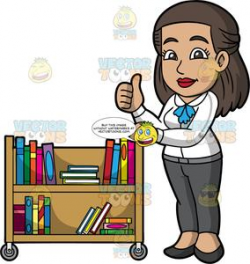 A Female Librarian Giving A Thumbs Up