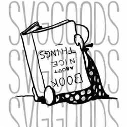 Book SVG, reading svg, Journal SVG, Library SVG, librarian svg, kids svg,  nursery decor, nursery svg, girls svg, commercial use svg, clipart