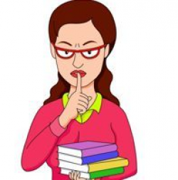 Librarian Iwth Fingers Over Lips For Quiet Clipart » Clipart ...