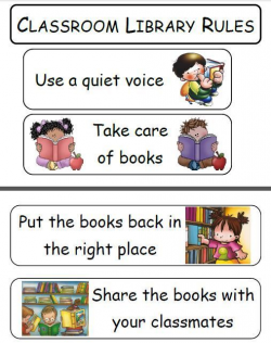 Library Rules Clipart (12+) | Library Rules | Classroom ...