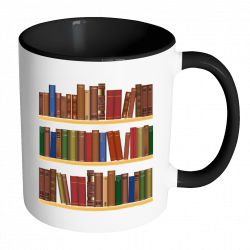 Book Shelves Accent Mug - Awesome Librarians