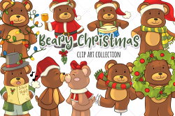 Christmas Bears Clip Art Collection | CHRISTMAS | Christmas ...