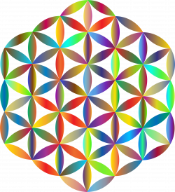 Clipart - Prismatic Flower Of Life