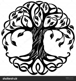 Tree Of Life With Roots Clipart | Tree of Life | Celtic tree ...