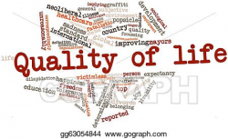 Drawing - Quality of life. Clipart Drawing gg63054844 - GoGraph