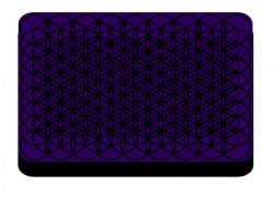 Clipart - Flower of Life Tessellation for Laptop