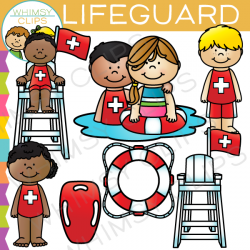 Kids Lifeguard Clip Art , Images & Illustrations | Whimsy Clips