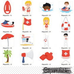 Little Lifeguard Clipart, baywatch clip art, Beach Clipart, Instant  download, digital, printable clip art - Commercial and personal use