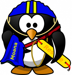 Clipart - Life Saver Penguin