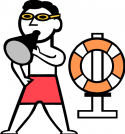 Pool Lifeguard Clip Art N4 free image