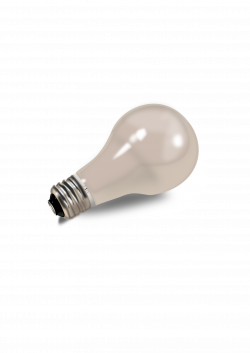 Clipart - Realistic light bulb lampadina