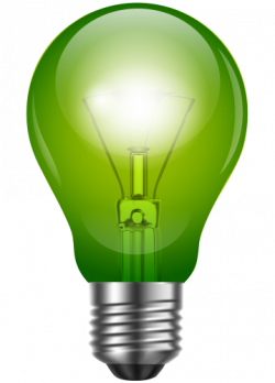 Green Light Bulb PNG Clip Art - Best WEB Clipart