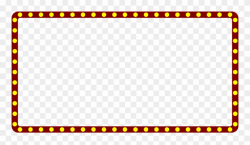 Marquee Lights Clipart - Border Broadway Marquee Sign ...