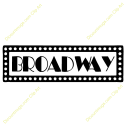 Broadway sign with lights along the border keywords broadway ...