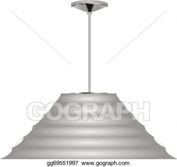 Vector Art - Cone ceiling lamp. Clipart Drawing gg69551997 ...