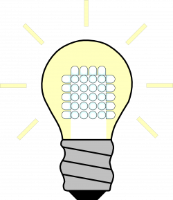 Clipart - Light Bulb LED On