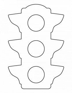 Traffic light pattern. Use the printable outline for crafts ...