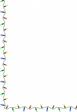 String Of Lights Border Clip Art - High Quality Clip Art Vector •