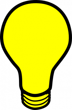 Yellow Light Bulb Clip Art at Clker.com - vector clip art online ...