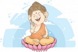 Cartoon Meditation Illustration - Cartoon Buddha 5546*3770 ...
