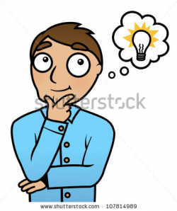 Man with Idea Light Bulb Clipart - Clip Art Bay