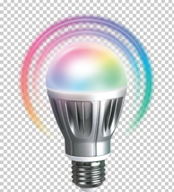Incandescent Light Bulb RGB Color Model Z-Wave LED Lamp PNG ...