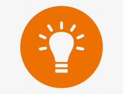 Light Bulb Clipart Orange - Data Alert Transparent PNG ...