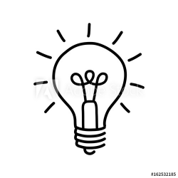Simple Light Bulb Drawing | Free download best Simple Light ...