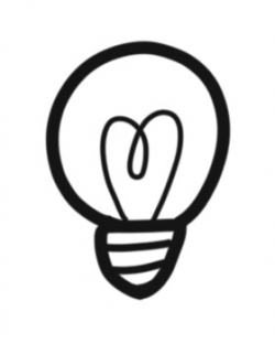 Lightbulb Clipart Black And White | Free download best ...