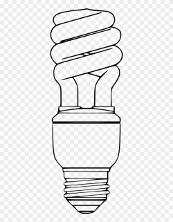 Cfl Light Bulb Clip Art - Fluorescent Light Bulb Clipart, HD ...