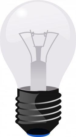 Two colors light bulb clip art Vector | Free Download - Clip Art Library