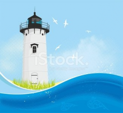 Lighthouse Summer Background premium clipart - ClipartLogo.com