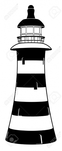 Black And White Lighthouse Clipart | Free download best ...