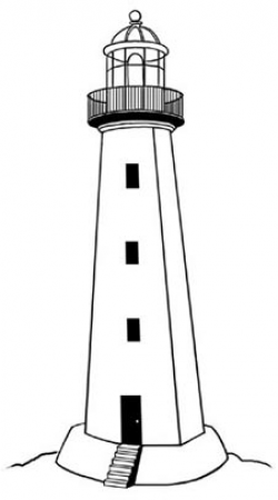 Lighthouse outline clipart etc - Clip Art Library