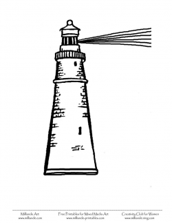 lighthouse coloring pages free | Lighthouse Clipart,Free ...