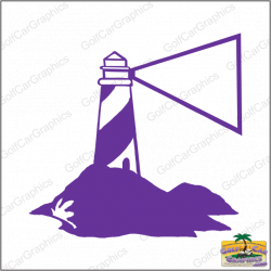 Lighthouse 2 Golf Car Graphic | Fun Art Designs
