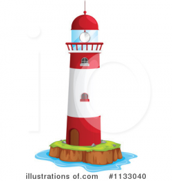Lighthouse Clipart #1133040 - Illustration by Graphics RF